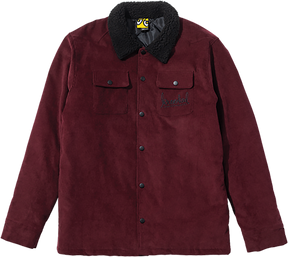 KROOKED SKRIPT JACKET JACKET LARGE BURGUNDY