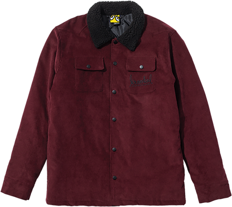 KROOKED SKRIPT JACKET JACKET LARGE BURGUNDY