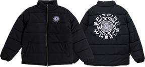 SPITFIRE CLASSIC 87 SWIRL PUFF JACKET SMALL BLK/WT