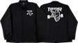 THRASHER SF THRASH AND BURN COACH JACKET XLARGE BLACK