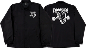 THRASHER SF THRASH AND BURN COACH JACKET XLARGE BLACK