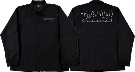 THRASHER SHADOW MAG LOGO COACH JACKET SMALL BLACK