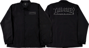 THRASHER SHADOW MAG LOGO COACH JACKET MEDIUM BLACK