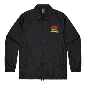 THRASHER STICKER COACH JACKET LARGE BLACK