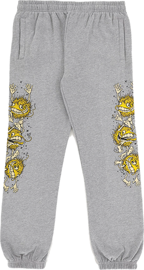 ANTI HERO GRIMPLE STACK SWEATPANTS XXLARGE HEATHER GREY