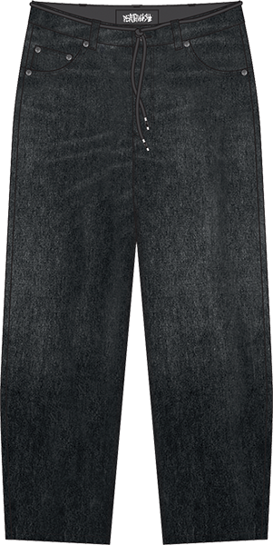 DEATHWISH BAGGY FACCHINI DENIM JEANS 32-BLACK