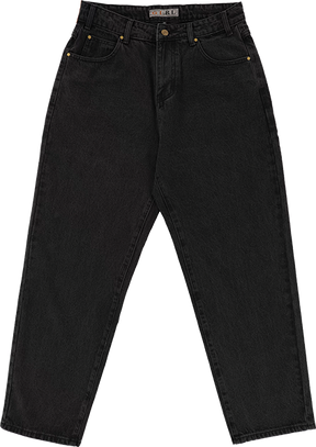GIRL JEANS 36 WASHED BLACK