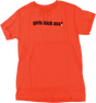 FOUNDATION GIRLS KICK ASS TSHIRT GIRLS SS TSHIRT LARGE-ORANGE