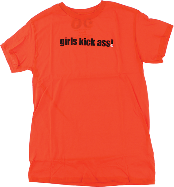 FOUNDATION GIRLS KICK ASS TSHIRT GIRLS SS TSHIRT XLARGE-ORANGE