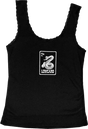 LOWCARD RATTLER CARD LACE TRIMMED TANK TOP XSMALL BLK