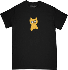 MEOW BIG CAT SS XLARGE BLACK