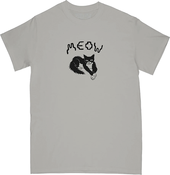 MEOW CROSS TSHIRT PAW SS TSHIRT SMALL ICE GREY
