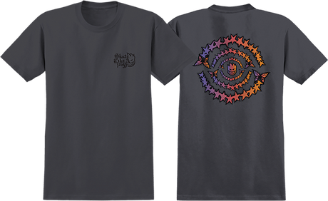 SPITFIRE SLAG EVOLUTION GIRLS SS TSHIRT SMALL CHARCOAL