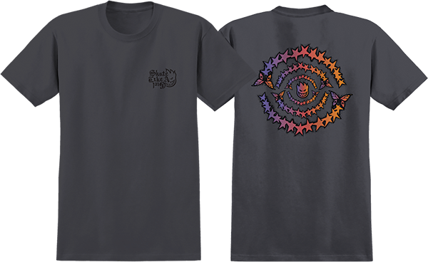 SPITFIRE SLAG EVOLUTION GIRLS SS TSHIRT SMALL CHARCOAL
