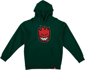 SPITFIRE BIGHEAD FILL YOUTH HOODIE SWEATSHIRT MEDIUM ALPINE GRN/BLK/RD/WT