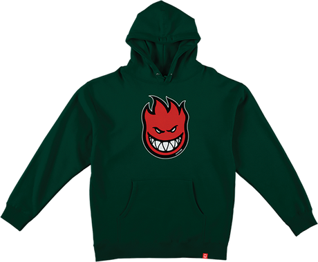 SPITFIRE BIGHEAD FILL YOUTH HOODIE SWEATSHIRT LARGE ALPINE GRN/BLK/RD/WT