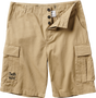 GHETTO WEAR CARGO SHORTS 28-KHAKI