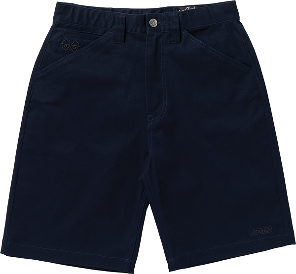 KROOKED EYES TWILL SHORTS 34 NAVY