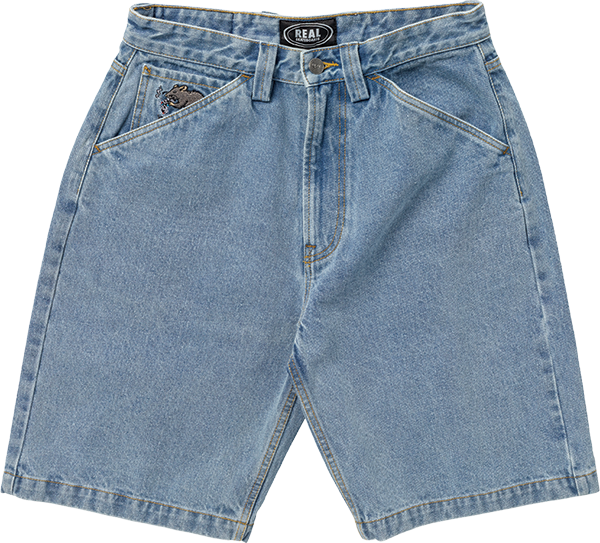 REAL STREET CLEANER DENIM SHORTS 40 LT.BLEACH WASH