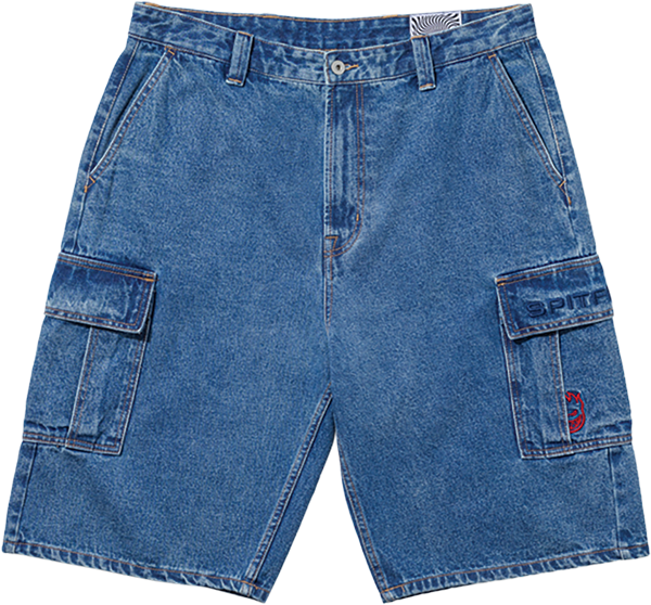 SPITFIRE CLASSIC 87 DENIM CARGO SHORTS XSMALL-LT.STONE WASH