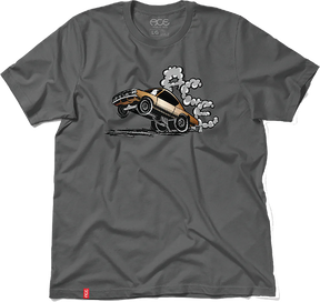 ACE BURNOUT SS TSHIRT SMALL CHARCOAL