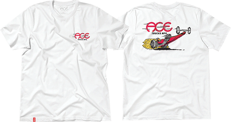 ACE DRAGSTER SS TSHIRT MEDIUM WHITE