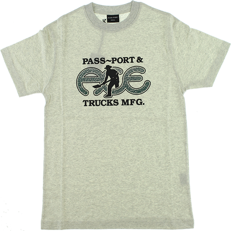 ACE PASSPORT HAMMERTONE SS TSHIRT LARGE ASH