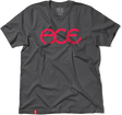 ACE RINGS SS TSHIRT SMALL SLATE/RED