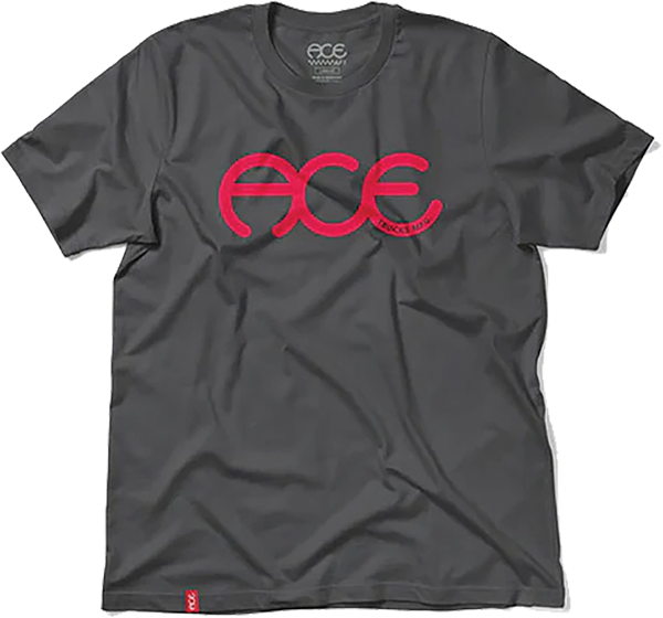 ACE RINGS SS TSHIRT SMALL SLATE/RED