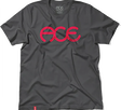 ACE RINGS SS TSHIRT XLARGE SLATE/RED
