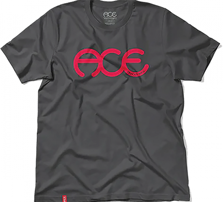 ACE RINGS SS TSHIRT XLARGE SLATE/RED