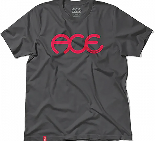 ACE RINGS SS TSHIRT XLARGE SLATE/RED