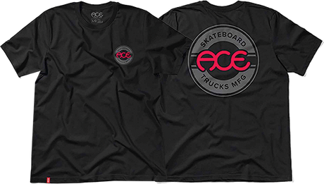 ACE SEAL LOGO SS TSHIRT SMALL BLACK/WHT/GREY/RED