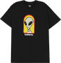 ALIEN WORKSHOP BELIEVE SS TSHIRT SMALL-BLACK/YEL/RED