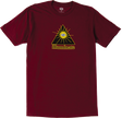 ALIEN WORKSHOP ILLUMINATE SS TSHIRT SMALL MAROON