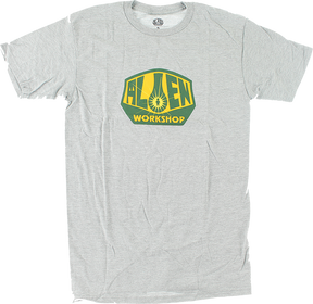 ALIEN WORKSHOP OG LOGO SS SMALL HEATHER GREY/GOLD/GRN