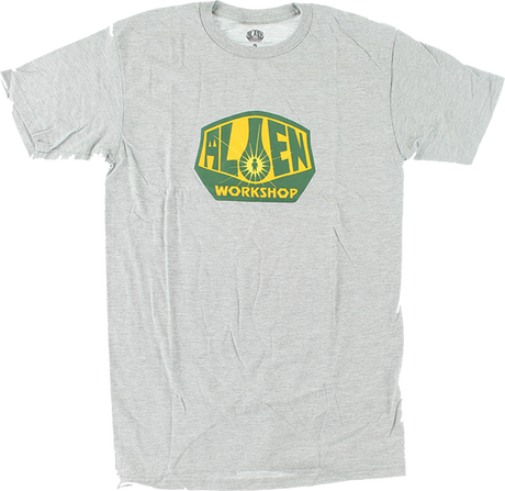ALIEN WORKSHOP OG LOGO SS SMALL HEATHER GREY/GOLD/GRN
