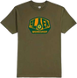 ALIEN WORKSHOP OG LOGO SS TSHIRT LARGE  OLIVE/GOLD/GRN