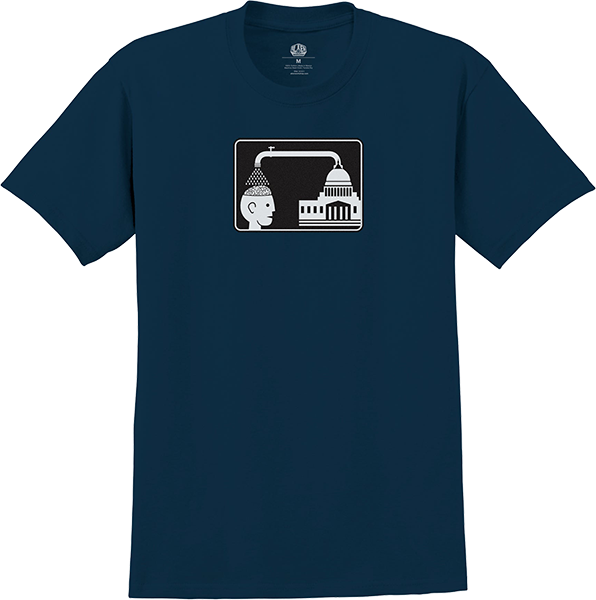 ALIEN WORKSHOP BRAINWASH SS TSHIRT SMALL NAVY