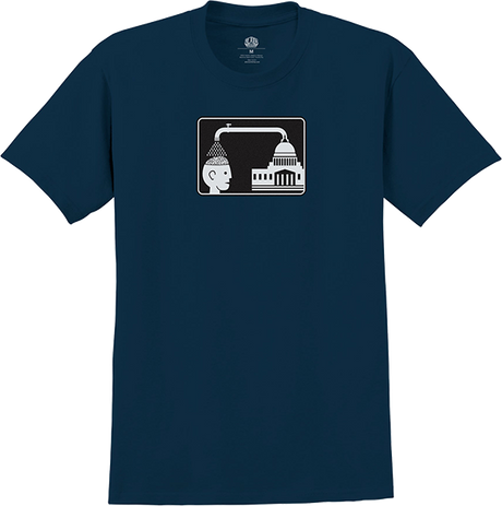 ALIEN WORKSHOP BRAINWASH SS TSHIRT MEDIUM NAVY