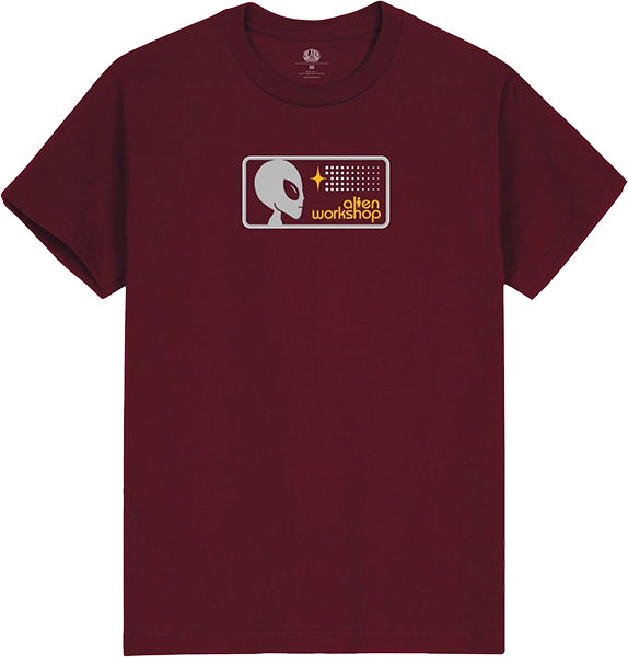 ALIEN WORKSHOP STROBE BADGE SS LARGE MAROON
