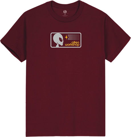 ALIEN WORKSHOP STROBE BADGE SS LARGE MAROON