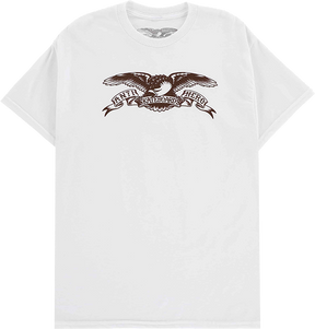 ANTI HERO BASIC EAGLE SS TSHIRT SMALL WHT/BROWN