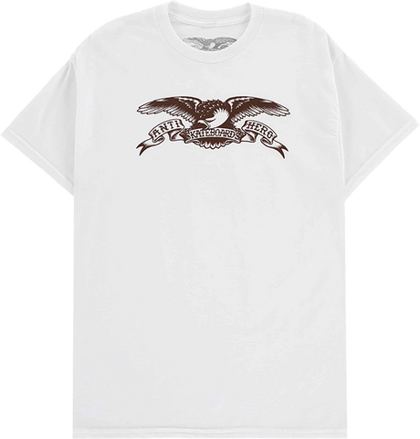 ANTI HERO BASIC EAGLE SS TSHIRT MEDIUM WHT/BROWN