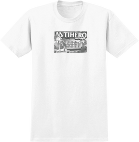 ANTI HERO WHEEL OF ANTIHERO SS TSHIRT SMALL WHT