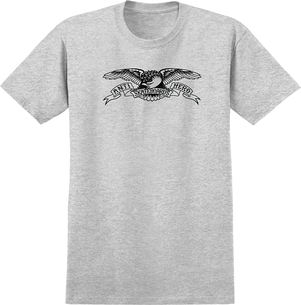 ANTI HERO BASIC EGLE SS TSHIRT SMALL ATH.HEATHER/BLK