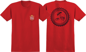 ANTI HERO BOTTLE CAP POCKET SS TSHIRT LARGE RED