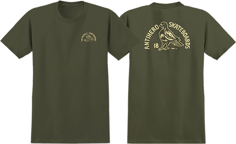 ANTI HERO CLUBHOUSE SS TSHIRT LARGE OLIVE/CREAM