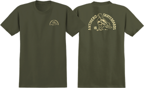 ANTI HERO CLUBHOUSE SS TSHIRT XLARGE OLIVE/CREAM