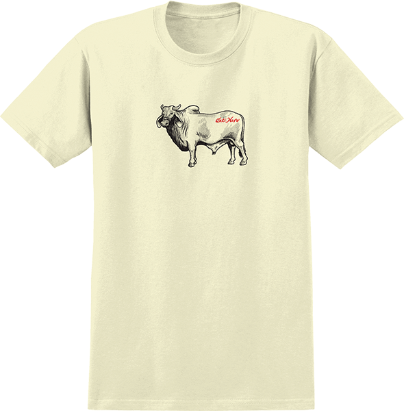 ANTI HERO COW SS TSHIRT S-HEATHER CREAM